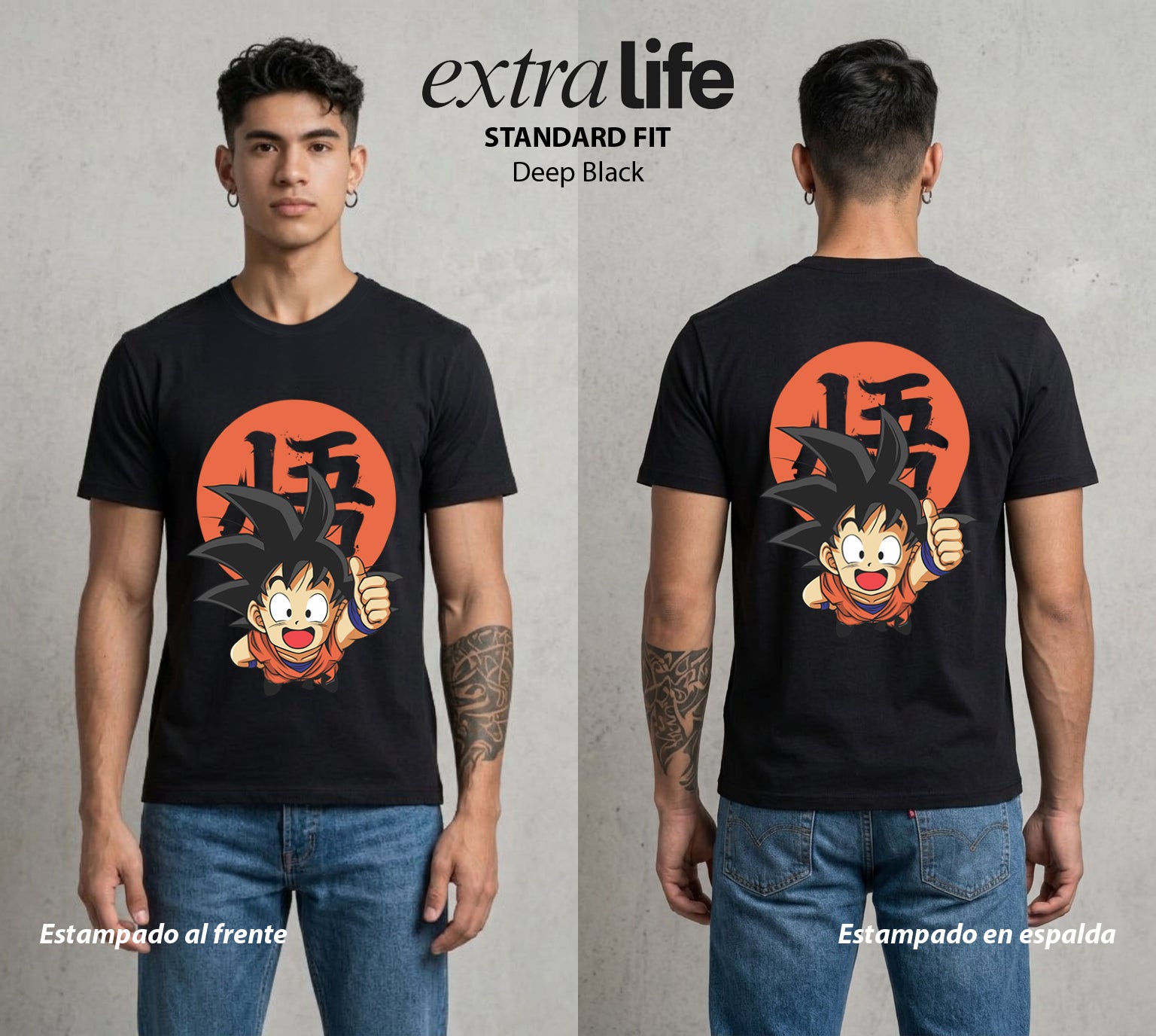 El Poder de las Esferas | Ultra del Universo #00775 - Playera Standard Fit | Deep Black - Foto en modelo
