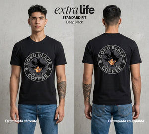 El Poder de las Esferas | Guerrero de las Estrellas #00776 - Playera Standard Fit | Deep Black - Foto en modelo