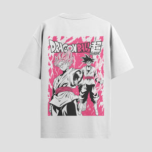 Playera urbana de anime y gaming ExtraLife MX, corte Standard Fit unisex ligero y transpirable en color Deep Black y Pure White, ropa de uso diario para gym y casual.