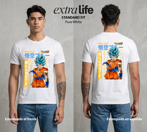 El Poder de las Esferas | Guerrero de las Estrellas #00778 - Playera Standard Fit | Pure White - Foto en modelo