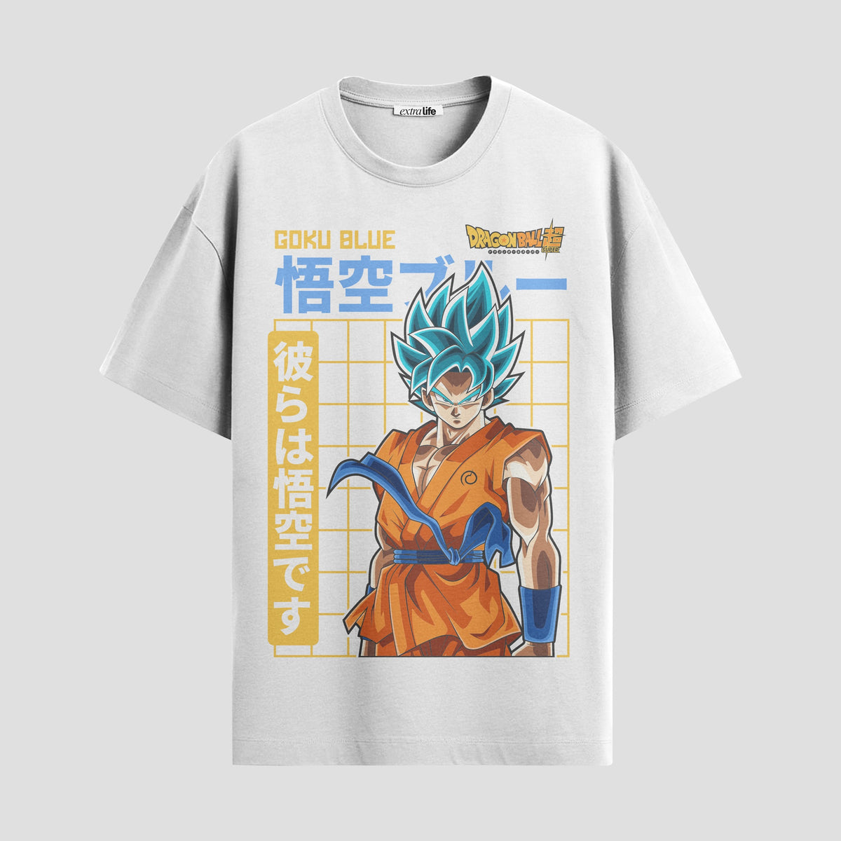 Playera urbana de anime y gaming ExtraLife MX, corte Classic Premium unisex ligero y transpirable en color Deep Black y Pure White, ropa de uso diario para gym y casual.