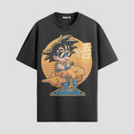 Playera urbana de anime y gaming ExtraLife MX, corte Standard Fit unisex ligero y transpirable en color Deep Black y Pure White, ropa de uso diario para gym y casual.