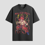 Playera urbana de anime y gaming ExtraLife MX, corte Standard Fit unisex ligero y transpirable en color Deep Black y Pure White, ropa de uso diario para gym y casual.