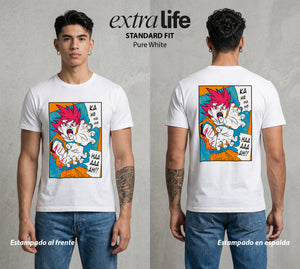 El Poder de las Esferas | Guerrero de las Estrellas #00783 - Playera Standard Fit | Pure White - Foto en modelo