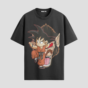 Playera urbana de anime y gaming ExtraLife MX, corte Standard Fit unisex ligero y transpirable en color Deep Black y Pure White, ropa de uso diario para gym y casual.