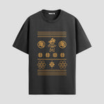 Playera urbana de anime y gaming ExtraLife MX, corte Standard Fit unisex ligero y transpirable en color Deep Black y Pure White, ropa de uso diario para gym y casual.