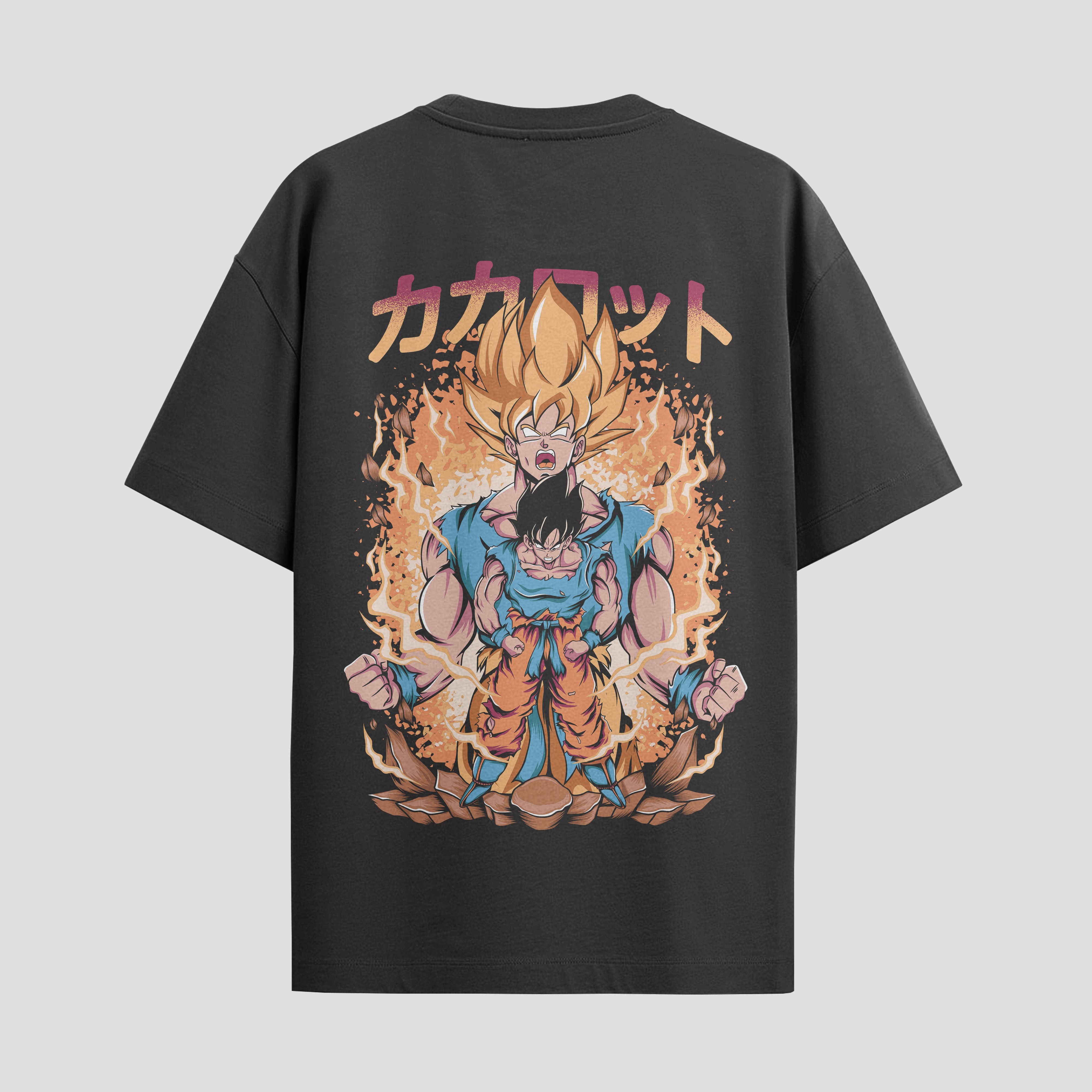 Playera urbana de anime y gaming ExtraLife MX, corte Standard Fit unisex ligero y transpirable en color Deep Black y Pure White, ropa de uso diario para gym y casual.