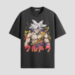 Playera urbana de anime y gaming ExtraLife MX, corte Standard Fit unisex ligero y transpirable en color Deep Black y Pure White, ropa de uso diario para gym y casual.