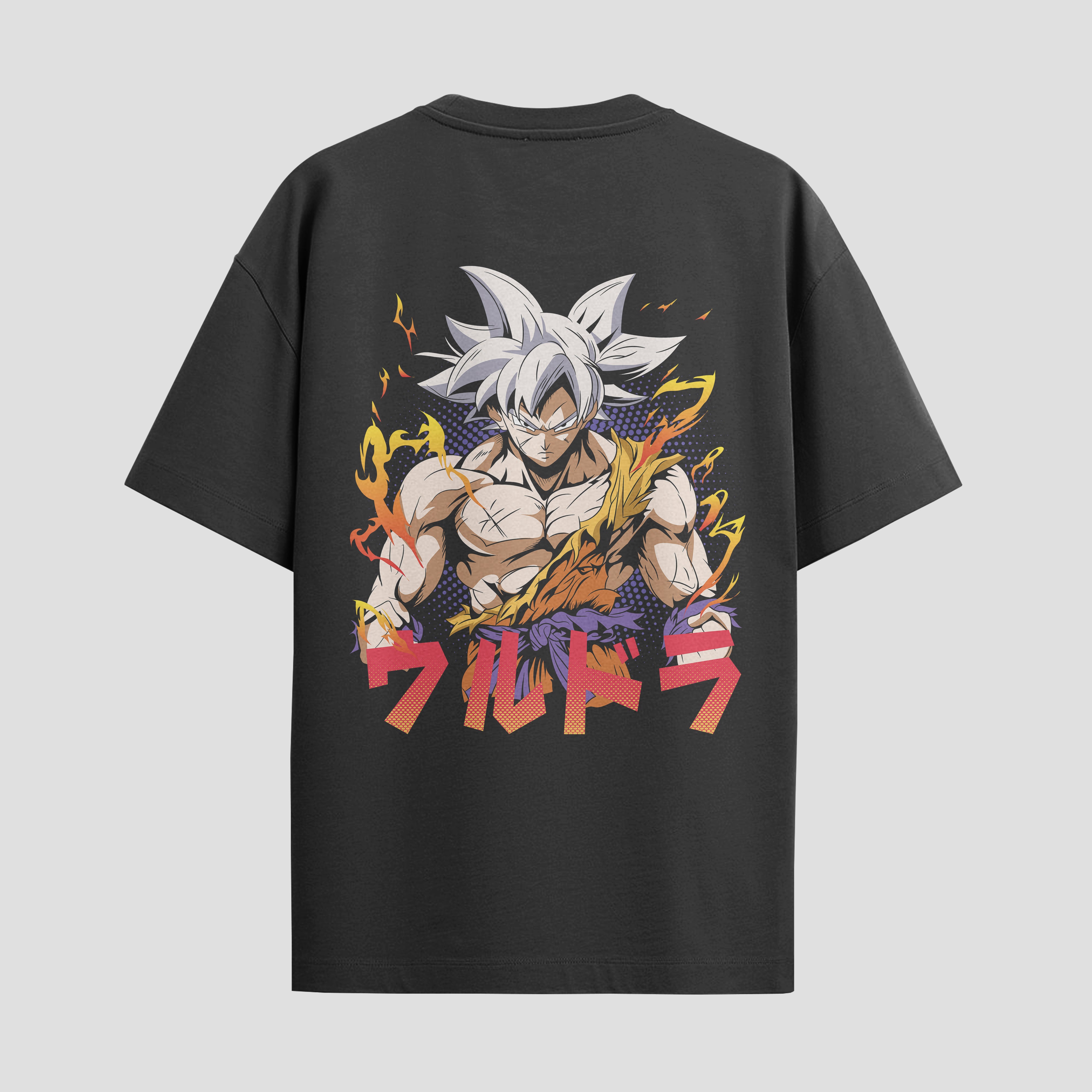 Playera urbana de anime y gaming ExtraLife MX, corte Standard Fit unisex ligero y transpirable en color Deep Black y Pure White, ropa de uso diario para gym y casual.