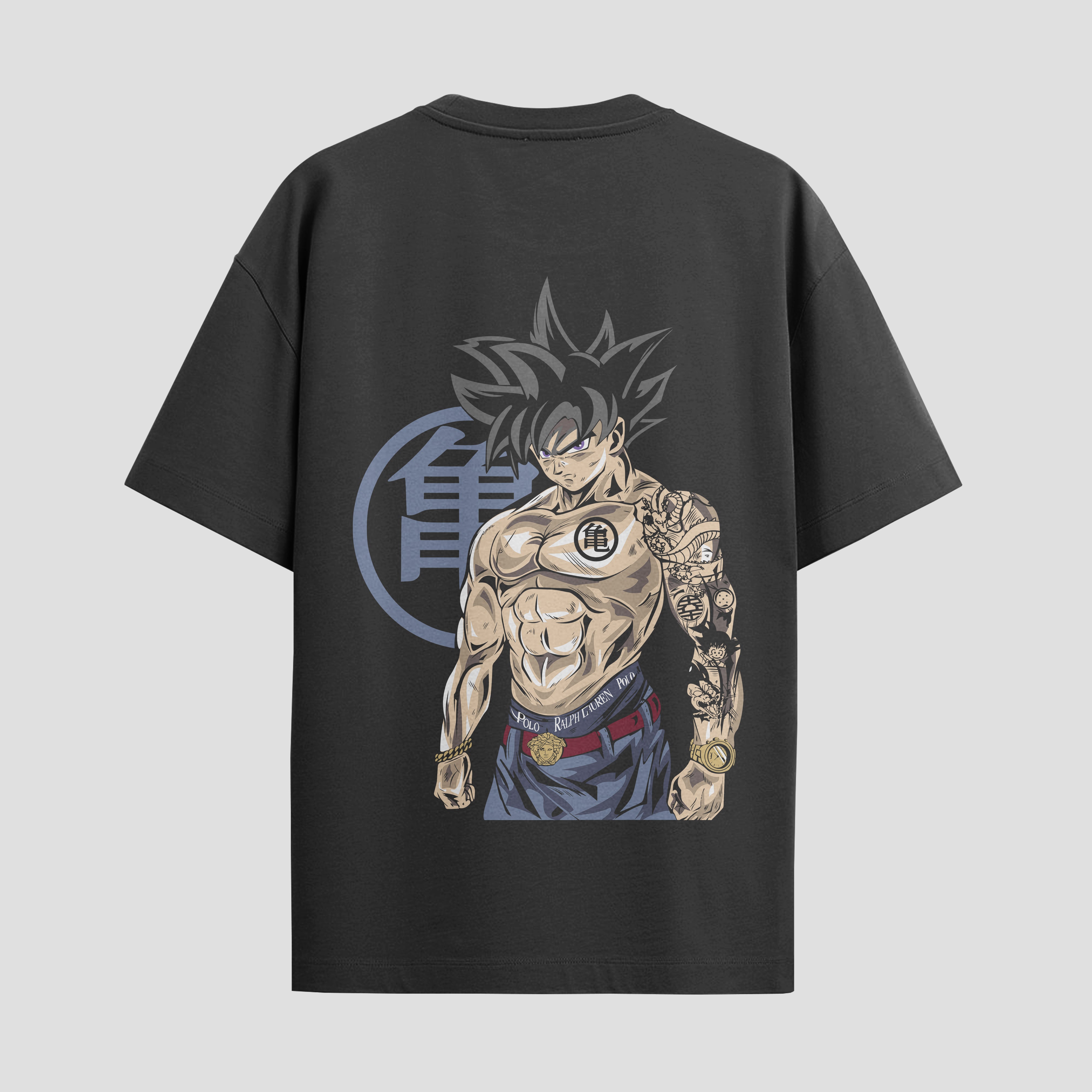 Playera urbana de anime y gaming ExtraLife MX, corte Standard Fit unisex ligero y transpirable en color Deep Black y Pure White, ropa de uso diario para gym y casual.