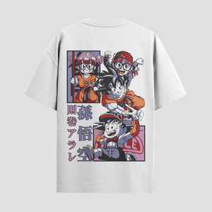 Playera urbana de anime y gaming ExtraLife MX, corte Standard Fit unisex ligero y transpirable en color Deep Black y Pure White, ropa de uso diario para gym y casual.