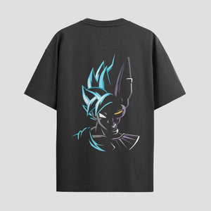 Playera urbana de anime y gaming ExtraLife MX, corte Standard Fit unisex ligero y transpirable en color Deep Black y Pure White, ropa de uso diario para gym y casual.