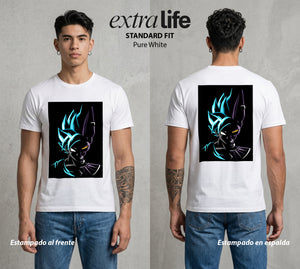 El Poder de las Esferas | Guerrero de las Estrellas #00805 - Playera Standard Fit | Pure White - Foto en modelo
