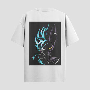 Playera urbana de anime y gaming ExtraLife MX, corte Standard Fit unisex ligero y transpirable en color Deep Black y Pure White, ropa de uso diario para gym y casual.