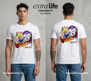 El Poder de las Esferas | El Frio del Espacio #00807 - Playera Standard Fit | Pure White - Foto en modelo