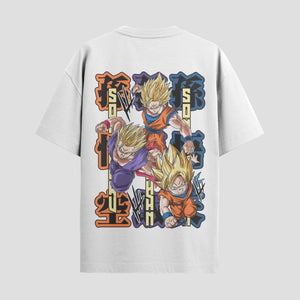 Playera urbana de anime y gaming ExtraLife MX, corte Standard Fit unisex ligero y transpirable en color Deep Black y Pure White, ropa de uso diario para gym y casual.