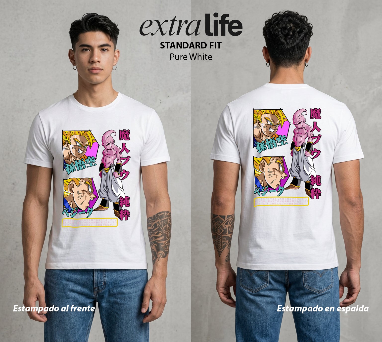 El Poder de las Esferas | El Terror Rosa #00813 - Playera Standard Fit | Pure White - Foto en modelo