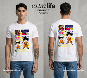El Poder de las Esferas | Guerrero de las Estrellas #00814 - Playera Standard Fit | Pure White - Foto en modelo