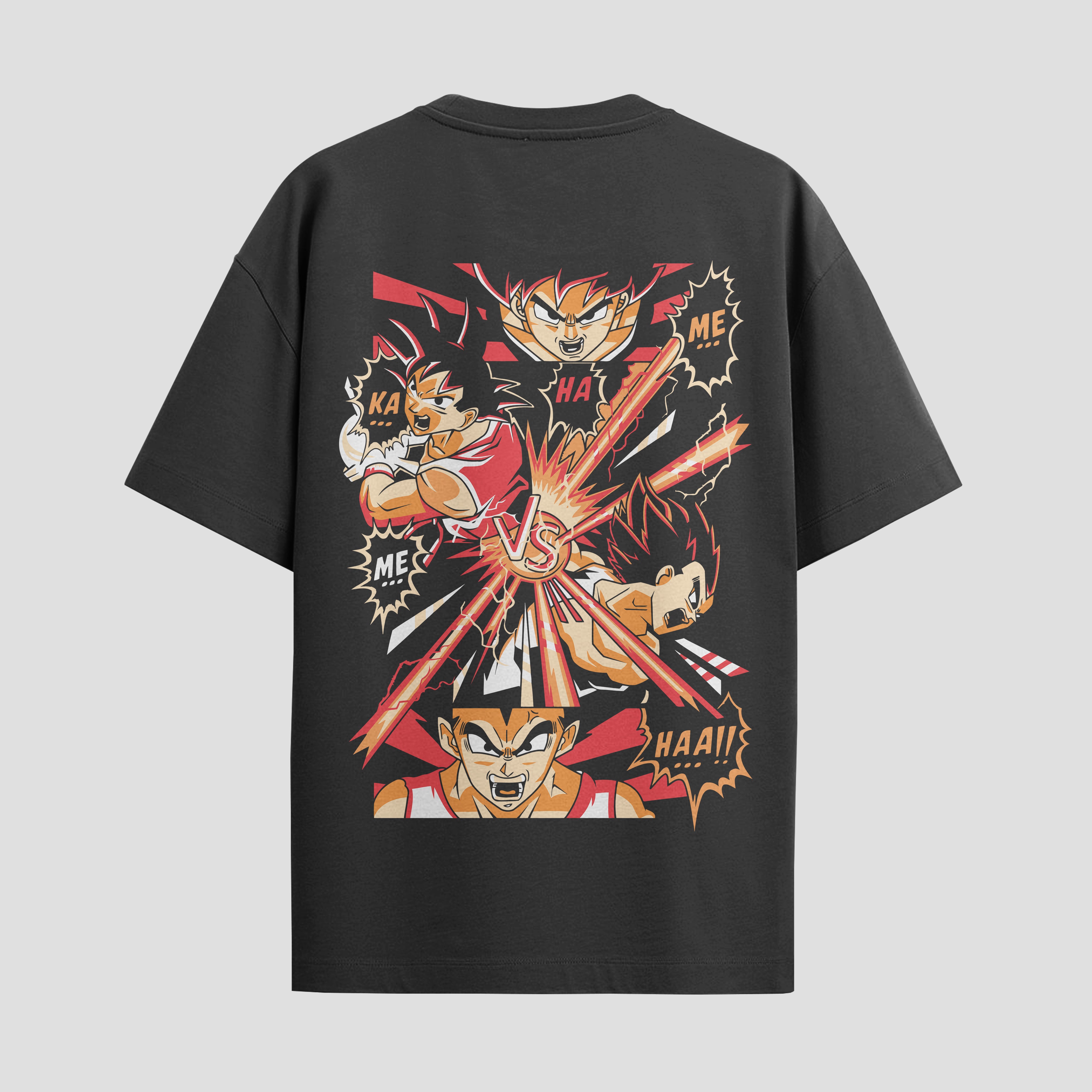 Playera urbana de anime y gaming ExtraLife MX, corte Standard Fit unisex ligero y transpirable en color Deep Black y Pure White, ropa de uso diario para gym y casual.