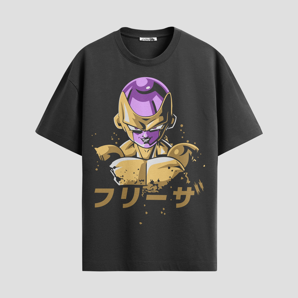 Playera urbana de anime y gaming ExtraLife MX, corte Classic Premium unisex ligero y transpirable en color Deep Black y Pure White, ropa de uso diario para gym y casual.