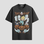 Playera urbana de anime y gaming ExtraLife MX, corte Standard Fit unisex ligero y transpirable en color Deep Black y Pure White, ropa de uso diario para gym y casual.