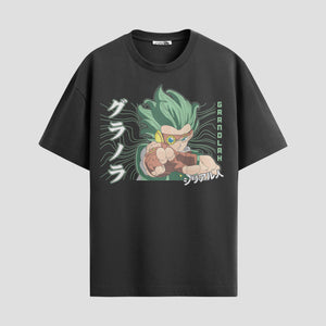 Playera urbana de anime y gaming ExtraLife MX, corte Standard Fit unisex ligero y transpirable en color Deep Black y Pure White, ropa de uso diario para gym y casual.