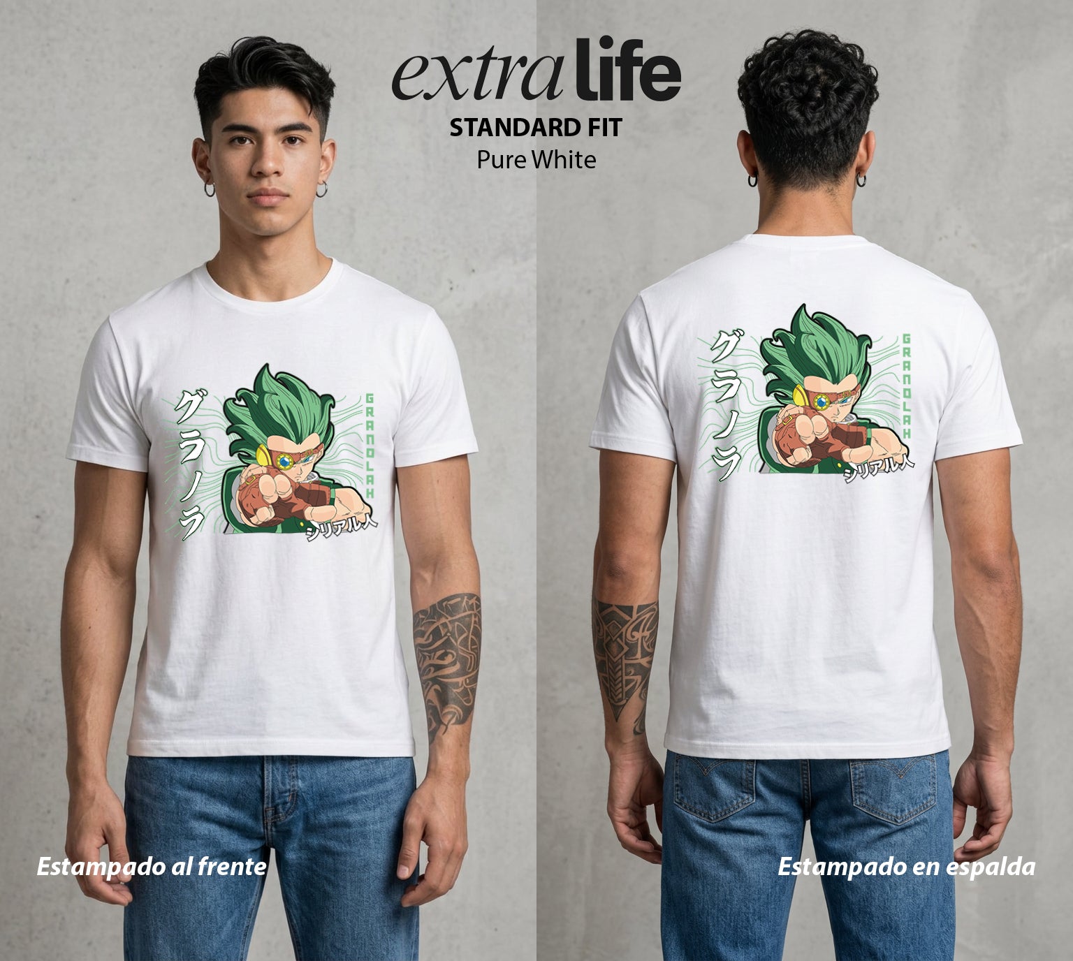 El Poder de las Esferas | El Ultimo Superviviente #00824 - Playera Standard Fit | Pure White - Foto en modelo