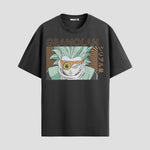Playera urbana de anime y gaming ExtraLife MX, corte Standard Fit unisex ligero y transpirable en color Deep Black y Pure White, ropa de uso diario para gym y casual.