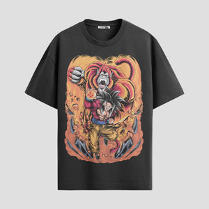 Playera urbana de anime y gaming ExtraLife MX, corte Standard Fit unisex ligero y transpirable en color Deep Black y Pure White, ropa de uso diario para gym y casual.