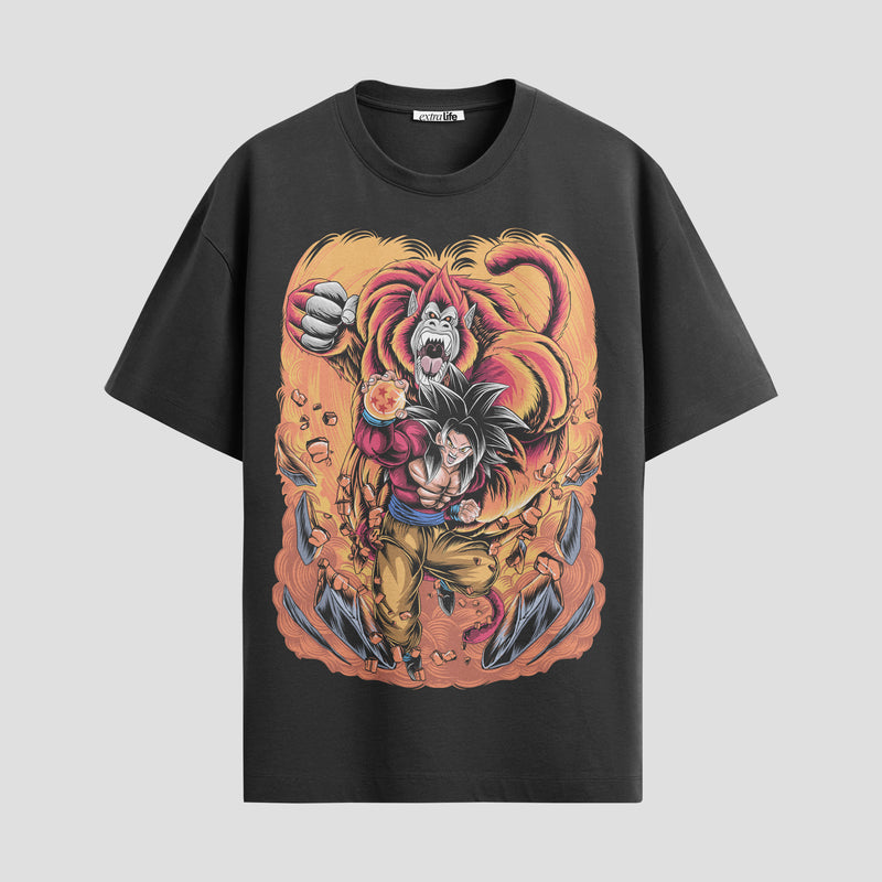 Playera urbana de anime y gaming ExtraLife MX, corte Standard Fit unisex ligero y transpirable en color Deep Black y Pure White, ropa de uso diario para gym y casual.