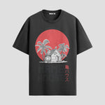 Playera urbana de anime y gaming ExtraLife MX, corte Standard Fit unisex ligero y transpirable en color Deep Black y Pure White, ropa de uso diario para gym y casual.
