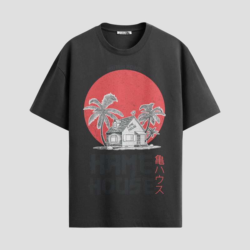 Playera urbana de anime y gaming ExtraLife MX, corte Standard Fit unisex ligero y transpirable en color Deep Black y Pure White, ropa de uso diario para gym y casual.