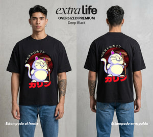 El Poder de las Esferas | La Torre Sagrada #00830 - Playera Oversized Premium | Deep Black - Foto en modelo