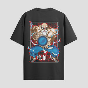 Playera urbana de anime y gaming ExtraLife MX, corte Standard Fit unisex ligero y transpirable en color Deep Black y Pure White, ropa de uso diario para gym y casual.