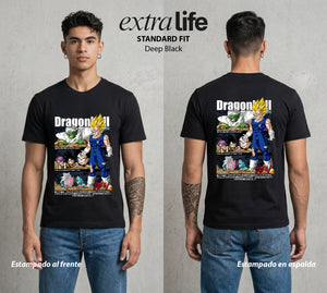 El Poder de las Esferas | El Principe Caido #00849 - Playera Standard Fit | Deep Black - Foto en modelo