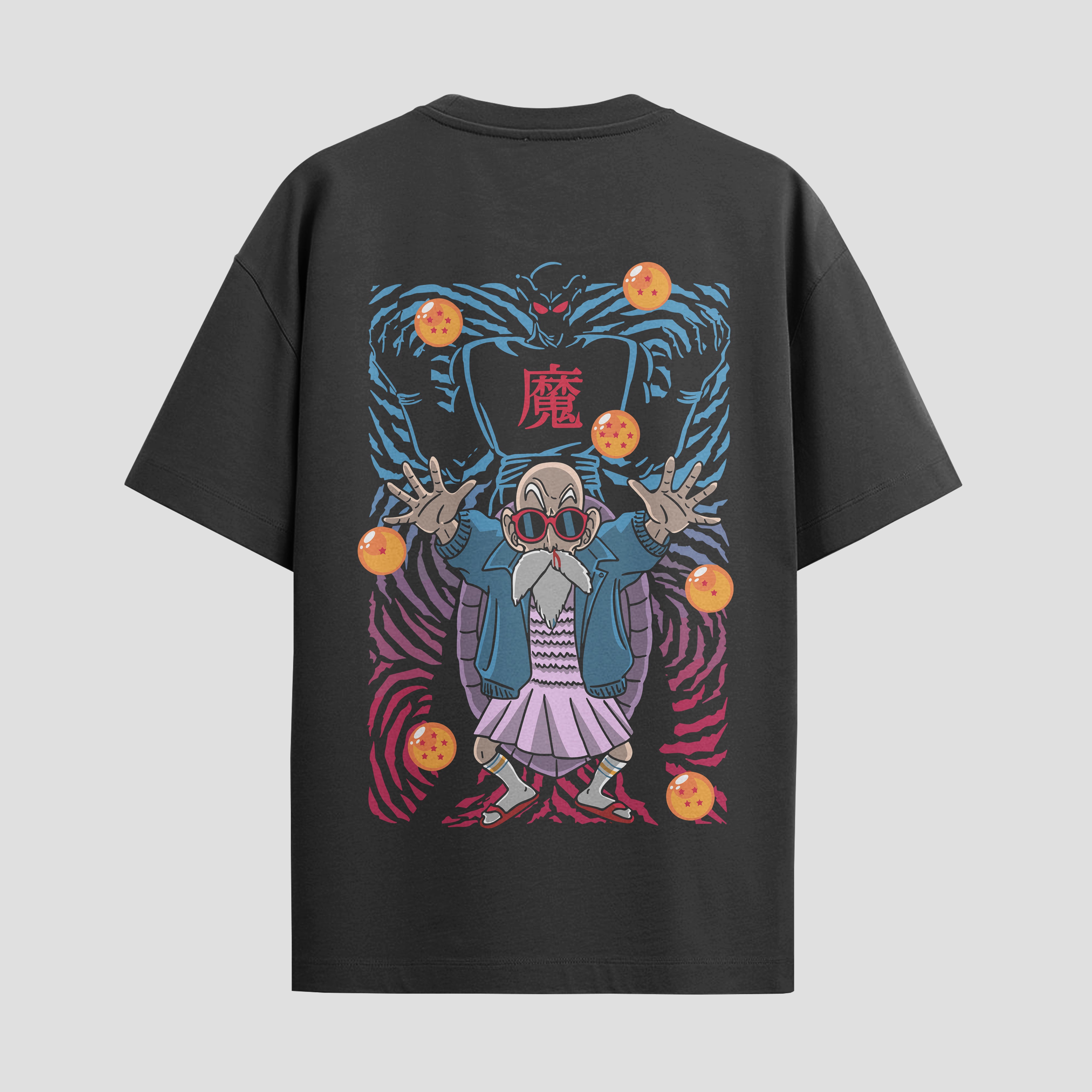 Playera urbana de anime y gaming ExtraLife MX, corte Standard Fit unisex ligero y transpirable en color Deep Black y Pure White, ropa de uso diario para gym y casual.