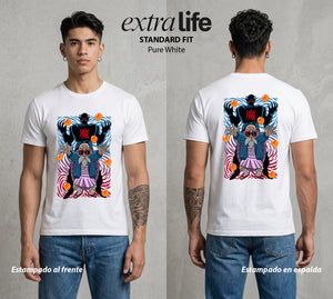 El Poder de las Esferas | El Ermitaño Tortuga #00852 - Playera Standard Fit | Pure White - Foto en modelo
