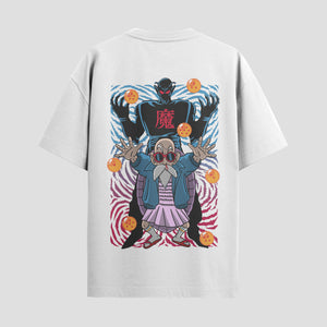Playera urbana de anime y gaming ExtraLife MX, corte Standard Fit unisex ligero y transpirable en color Deep Black y Pure White, ropa de uso diario para gym y casual.
