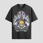 Playera urbana de anime y gaming ExtraLife MX, corte Standard Fit unisex ligero y transpirable en color Deep Black y Pure White, ropa de uso diario para gym y casual.