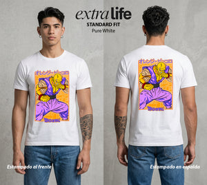 El Poder de las Esferas | El Guardian Namekiano #00856 - Playera Standard Fit | Pure White - Foto en modelo