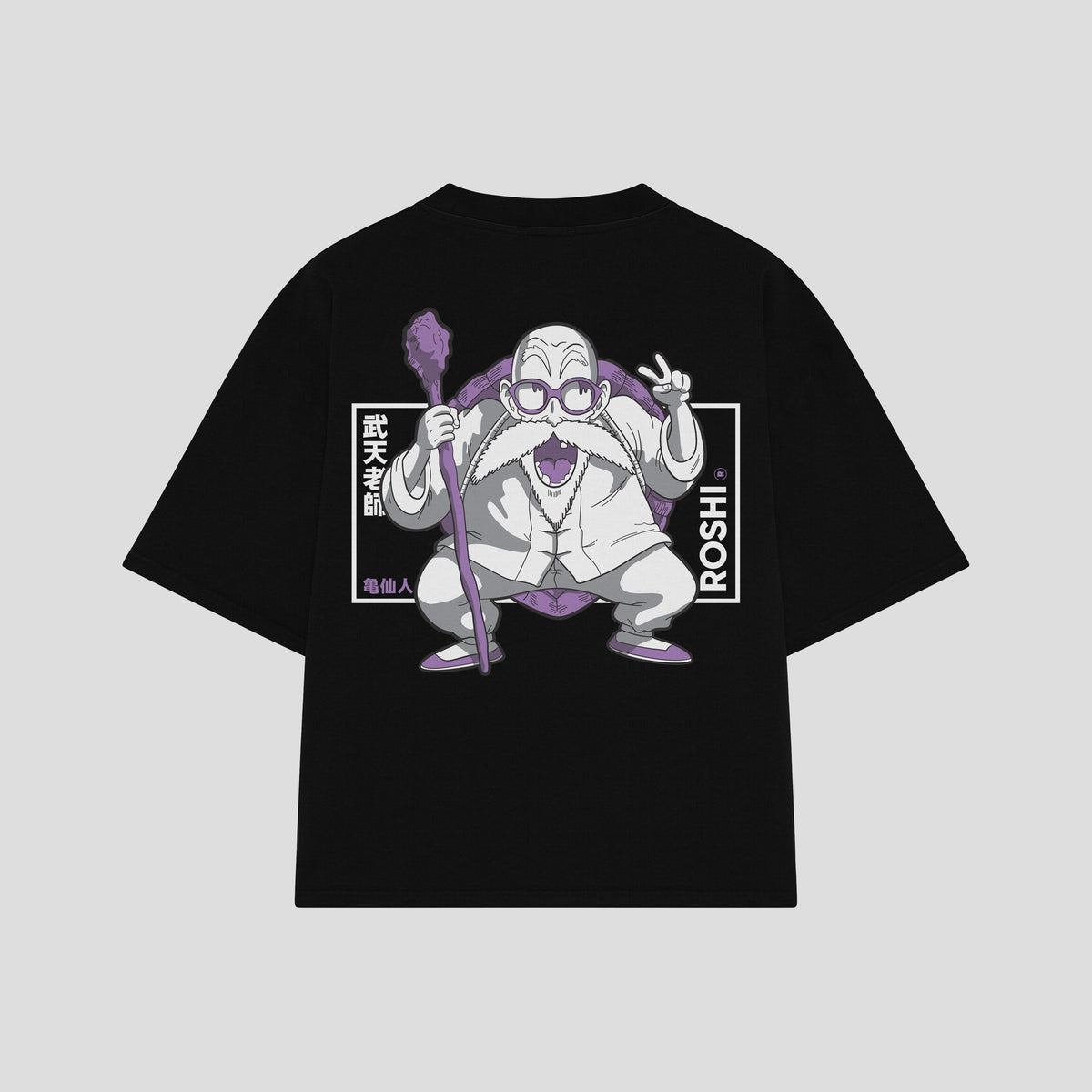 Playera streetwear premium de anime y gaming ExtraLife MX, corte oversized drop shoulder ligero y fresco en color Deep Black y Off-White, moda urbana mexicana de culto.