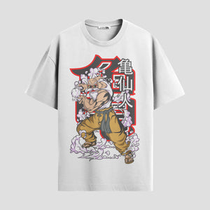 Playera urbana de anime y gaming ExtraLife MX, corte Standard Fit unisex ligero y transpirable en color Deep Black y Pure White, ropa de uso diario para gym y casual.