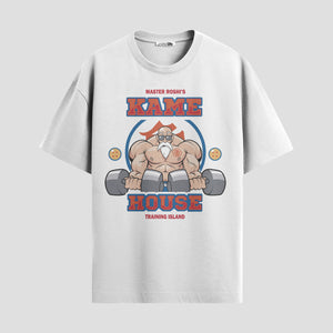 Playera urbana de anime y gaming ExtraLife MX, corte Standard Fit unisex ligero y transpirable en color Deep Black y Pure White, ropa de uso diario para gym y casual.