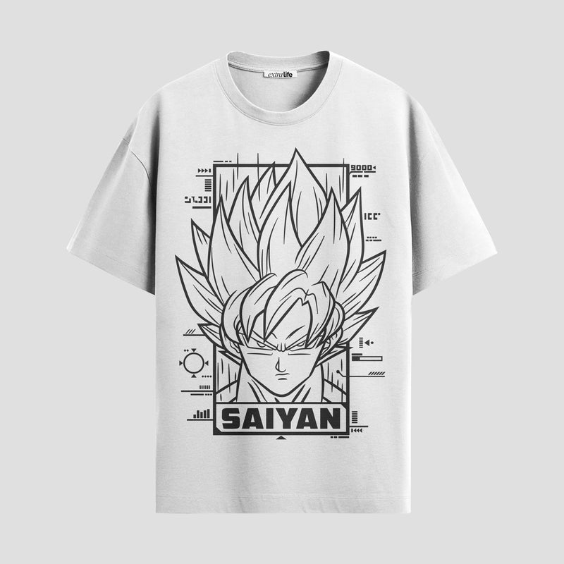 Playera urbana de anime y gaming ExtraLife MX, corte Standard Fit unisex ligero y transpirable en color Deep Black y Pure White, ropa de uso diario para gym y casual.