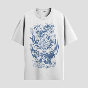 Playera urbana de anime y gaming ExtraLife MX, corte Standard Fit unisex ligero y transpirable en color Deep Black y Pure White, ropa de uso diario para gym y casual.
