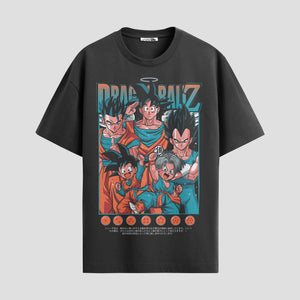 Playera urbana de anime y gaming ExtraLife MX, corte Standard Fit unisex ligero y transpirable en color Deep Black y Pure White, ropa de uso diario para gym y casual.