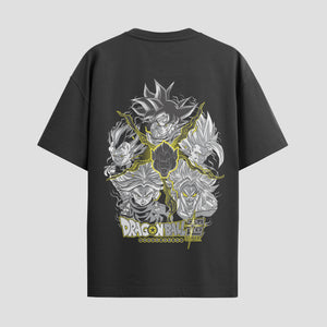 Playera urbana de anime y gaming ExtraLife MX, corte Standard Fit unisex ligero y transpirable en color Deep Black y Pure White, ropa de uso diario para gym y casual.