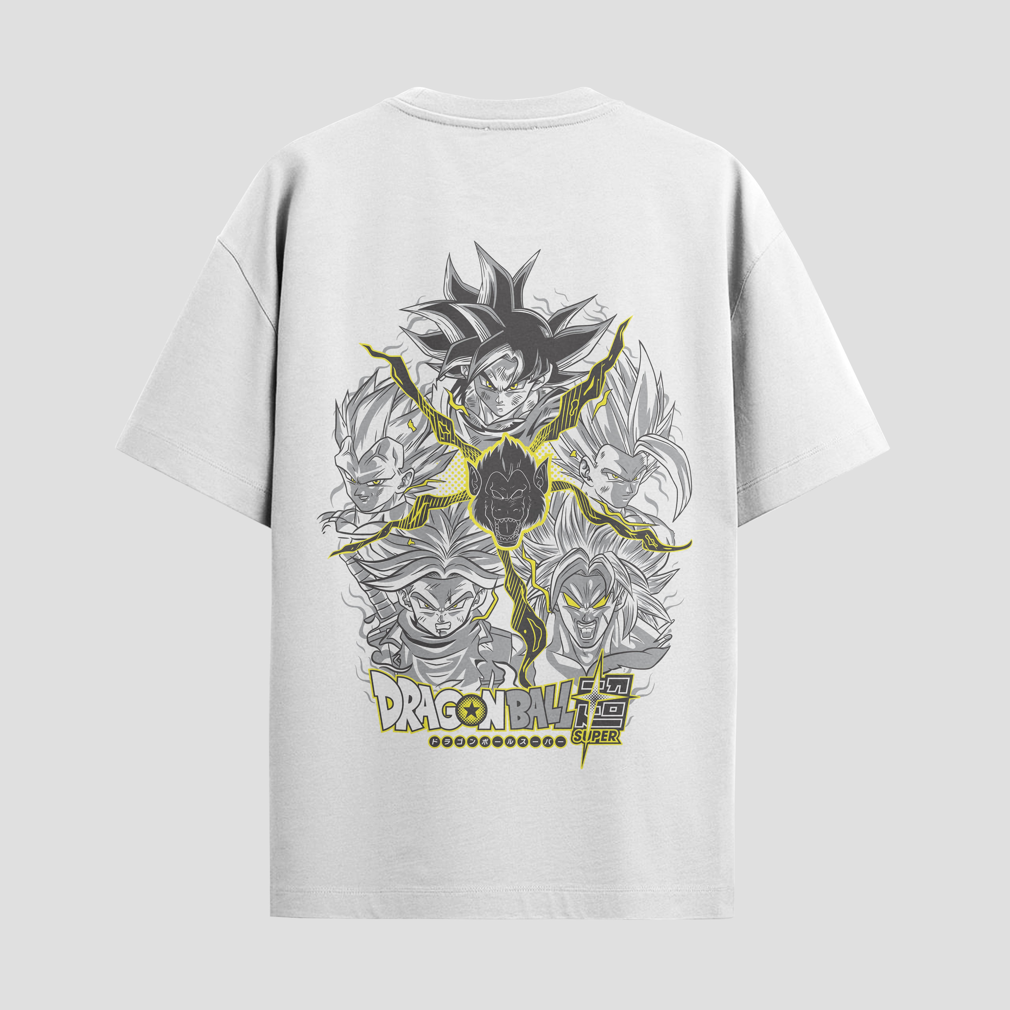 Playera urbana de anime y gaming ExtraLife MX, corte Standard Fit unisex ligero y transpirable en color Deep Black y Pure White, ropa de uso diario para gym y casual.
