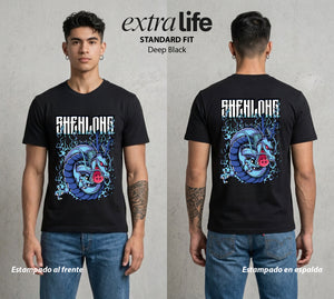 El Poder de las Esferas | El Dragon Eterno #00876 - Playera Standard Fit | Deep Black - Foto en modelo