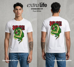 El Poder de las Esferas | El Guardián de las Esferas #00877 - Playera Standard Fit | Pure White - Foto en modelo